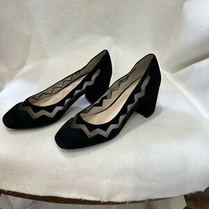 Cole Hahn Elegant Black Women's suede heels